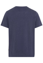 T-Shirt mit Henleykragen - 47-Night Blue - Blau