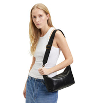 Schultertasche Paris Hobo S - 9999-GREY/BLACK - Schwarz