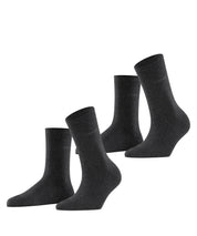 2er-Pack Socken - 3080 anthra.mel - Grau