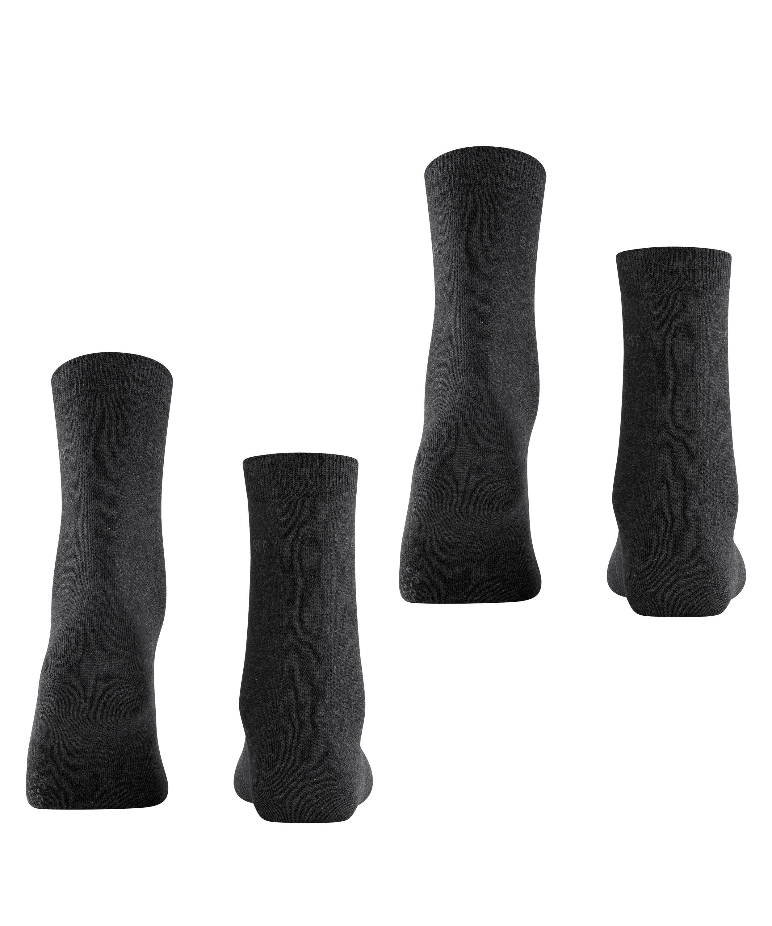 2er-Pack Socken - 3080 anthra.mel - Grau