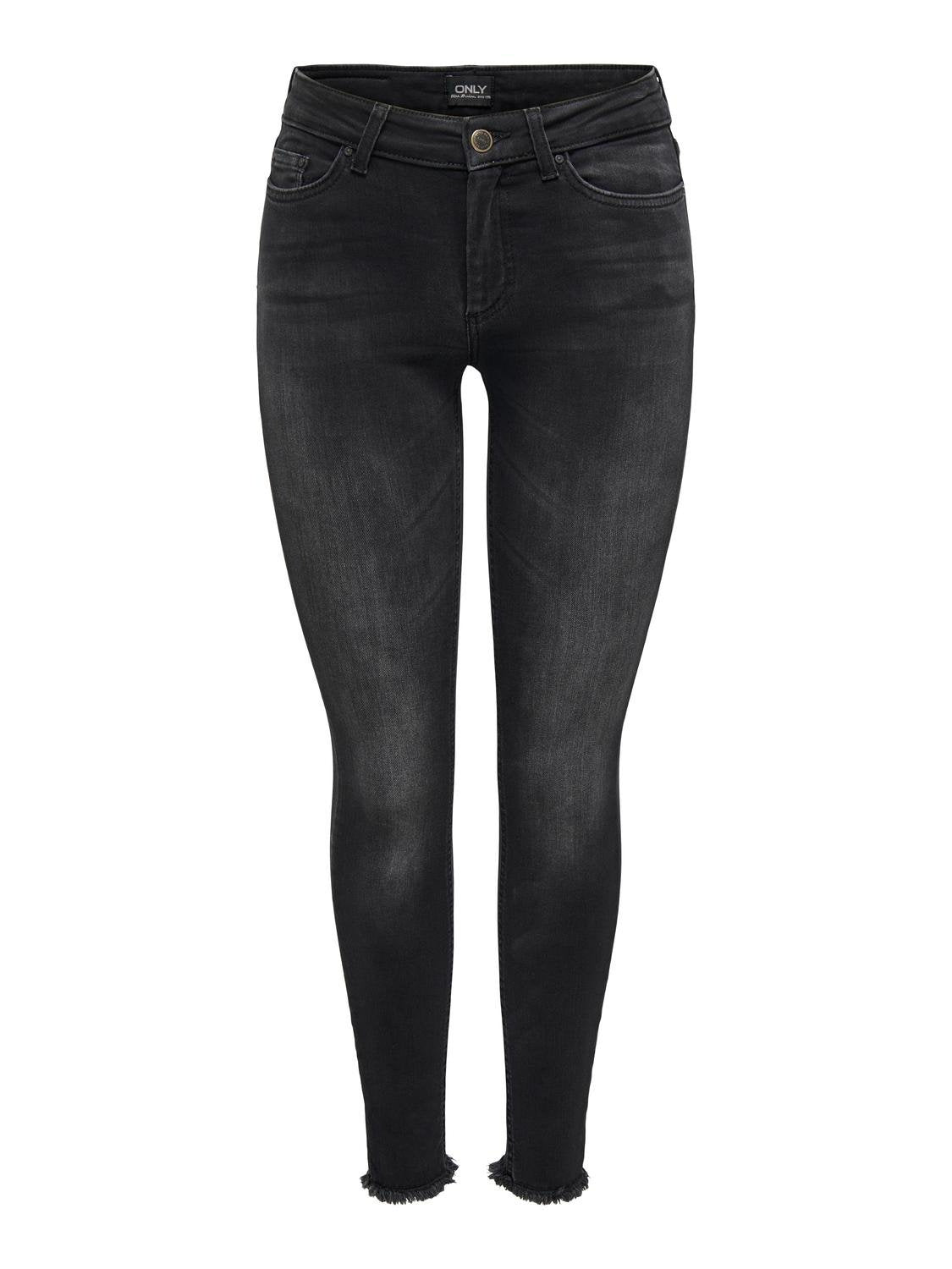 Jeans Skinny Fit - Black Denim - Schwarz