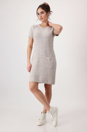 Strickkleid - 191 peanut - Creme