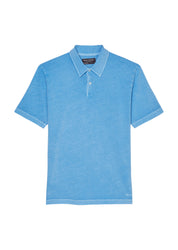 Poloshirt aus Baumwolle - 829-azure blue - Blau