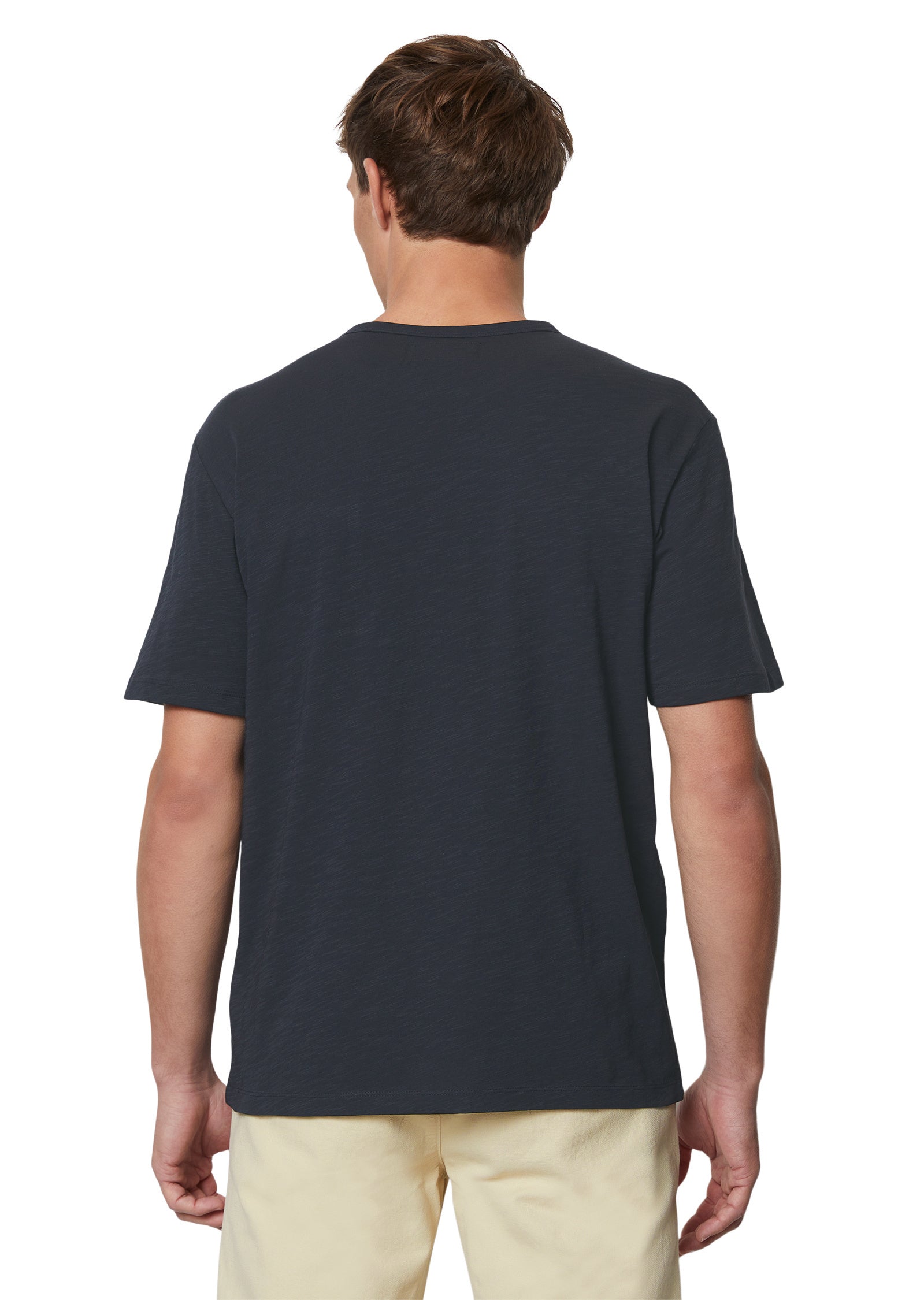 T-Shirt mit Brusttasche - 898-dark navy - Blau