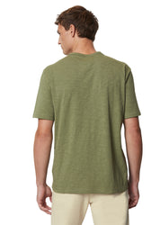 T-Shirt mit Brusttasche - 465-olive - Grün