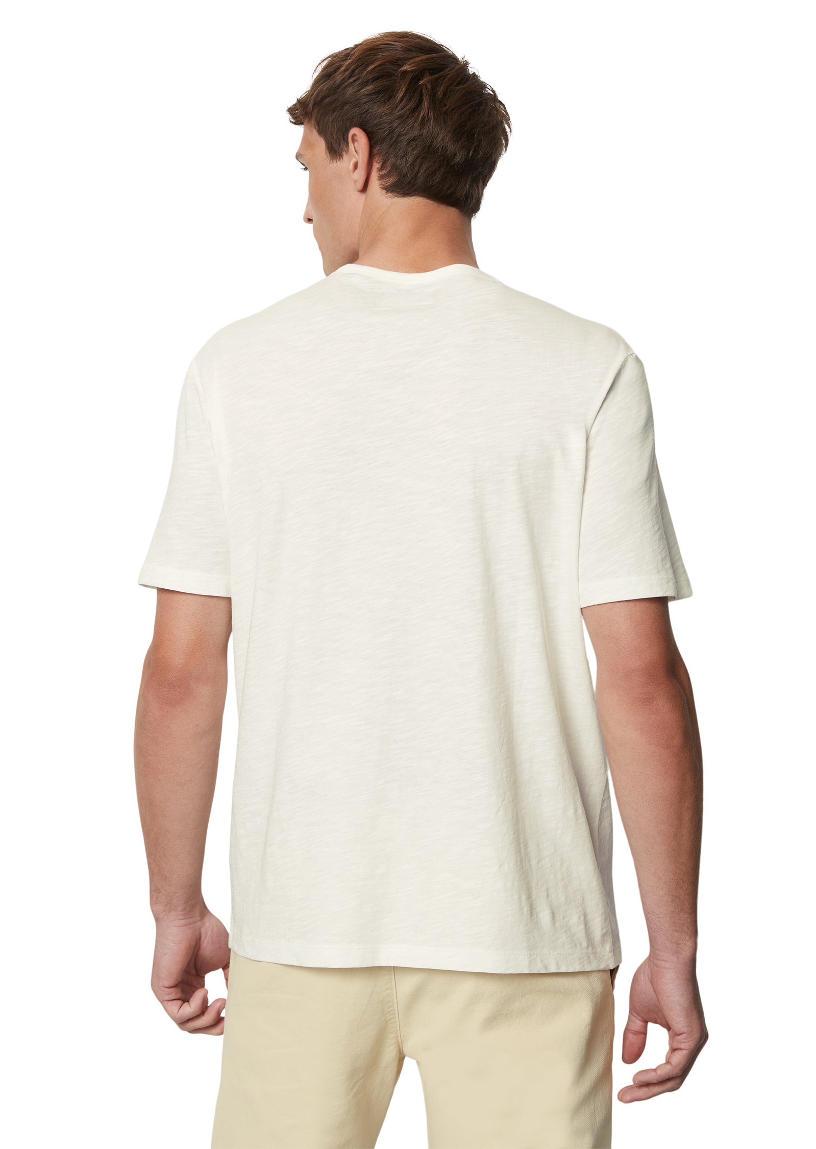 T-Shirt mit Brusttasche - 101-egg white - Weiß