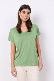 T-Shirt aus Lyocell - 7373-GREEN - Grün