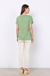 T-Shirt aus Lyocell - 7373-GREEN - Grün