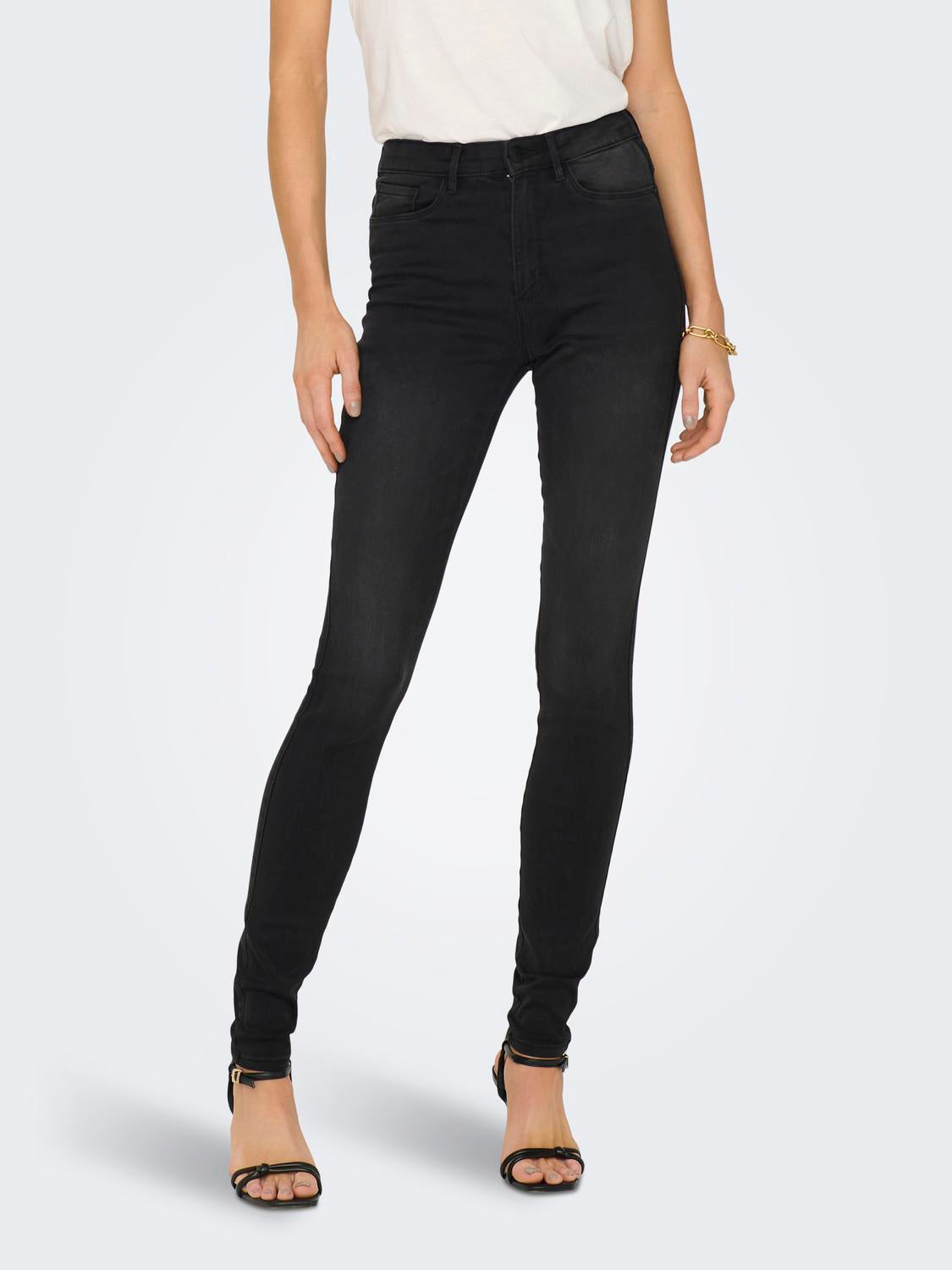 Jeans Skinny Fit - Black Denim - Schwarz