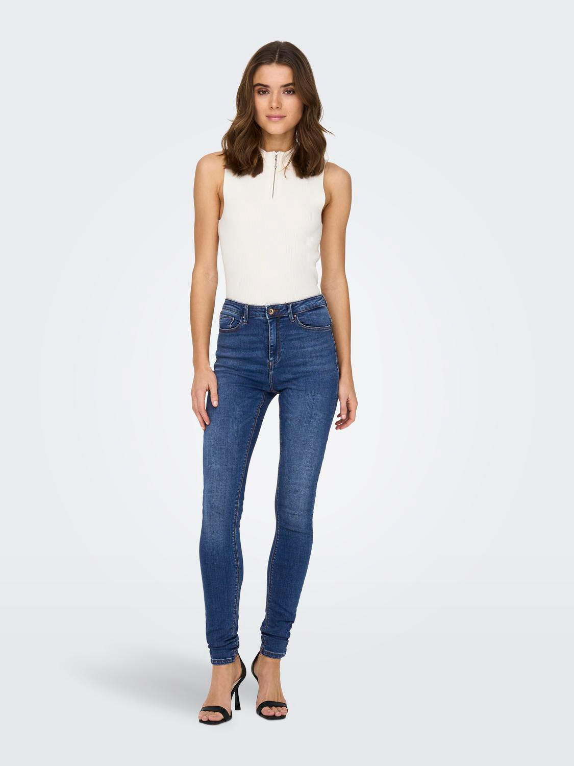 Jeans Skinny Fit - Medium Blue Denim - Blau