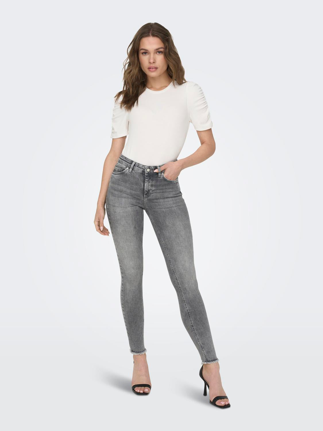 Jeans Skinny Fit - Grey Denim - Grau