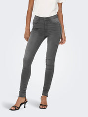 Jeans Skinny Fit - Dark Grey Denim - Grau