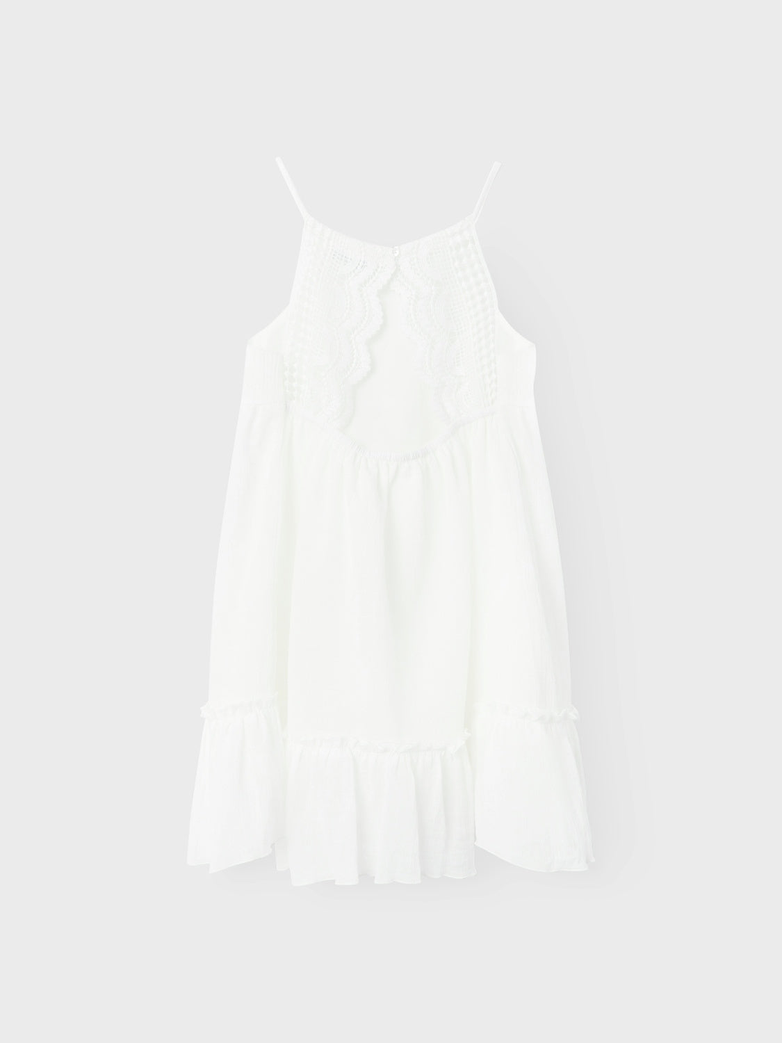 Sommerkleid Mini mit Spitze - Jet Stream - Weiß