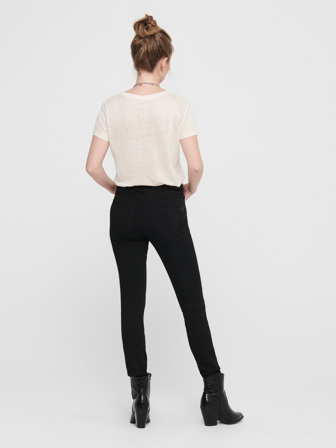 Jeans Skinny Fit - Black Denim - Schwarz