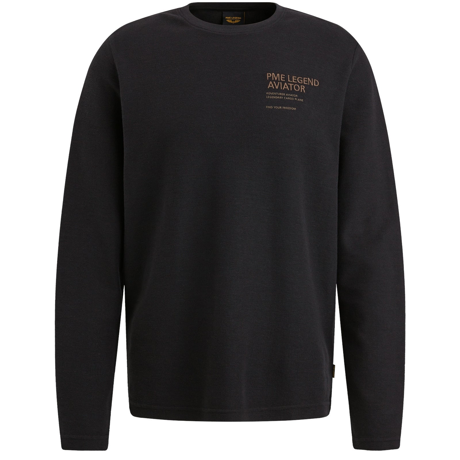 Sweatshirt mit aufgesticktem Logo - 9139-Black Onyx - Schwarz