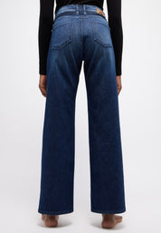 Jeans Straight Wide Leg - 3258-blue used - Blau