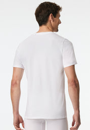 T-Shirt aus Baumwolle - 100-weiss - Weiß