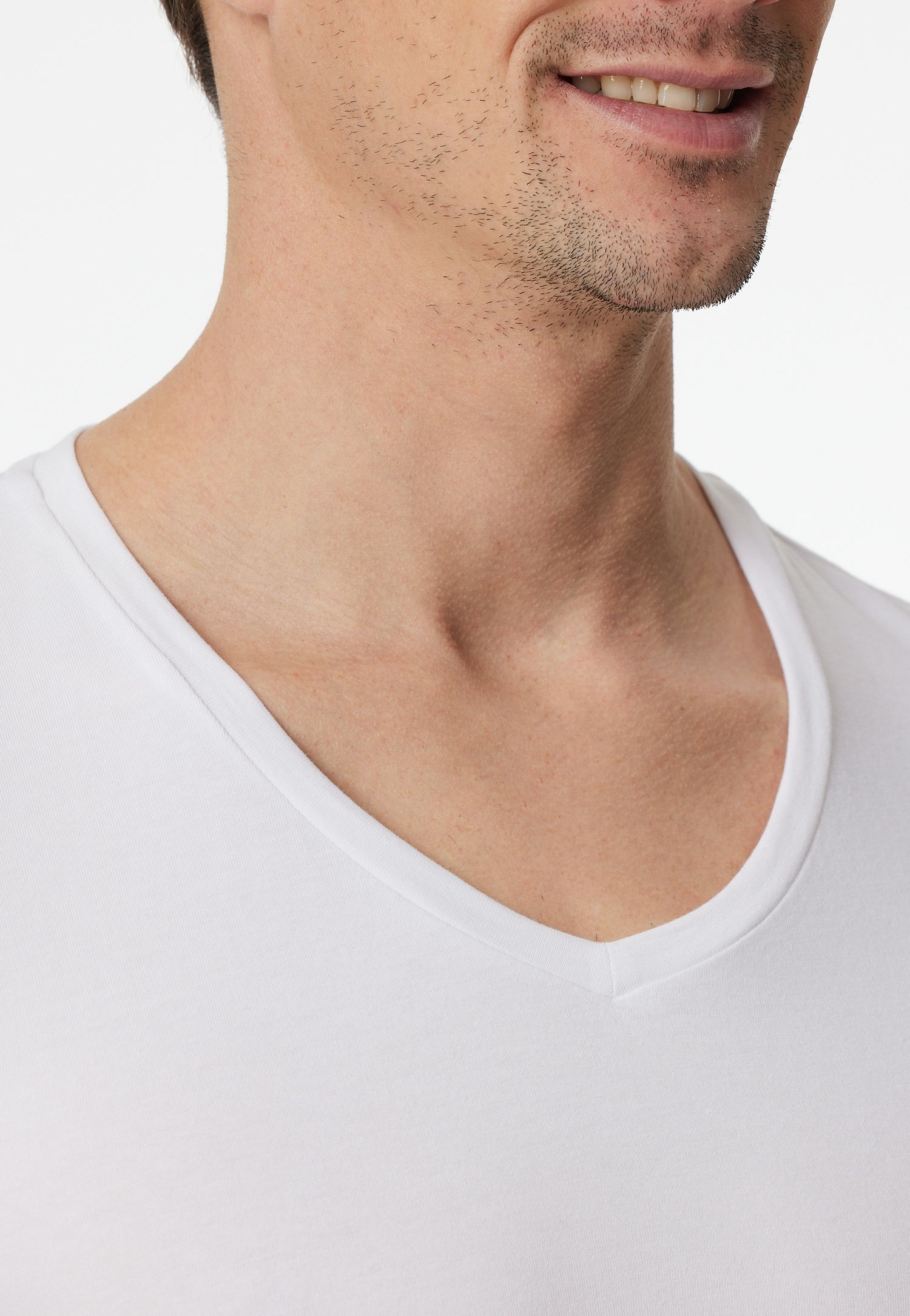 T-Shirt aus Baumwolle - 100-weiss - Weiß