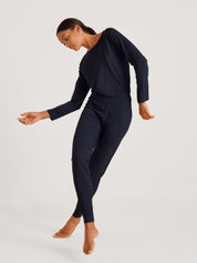 Langarmshirt - 339-dark lapis blue - Blau