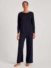Langarmshirt - 339-dark lapis blue - Blau