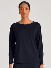Langarmshirt - 339-dark lapis blue - Blau