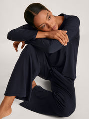 Langarmshirt - 339-dark lapis blue - Blau