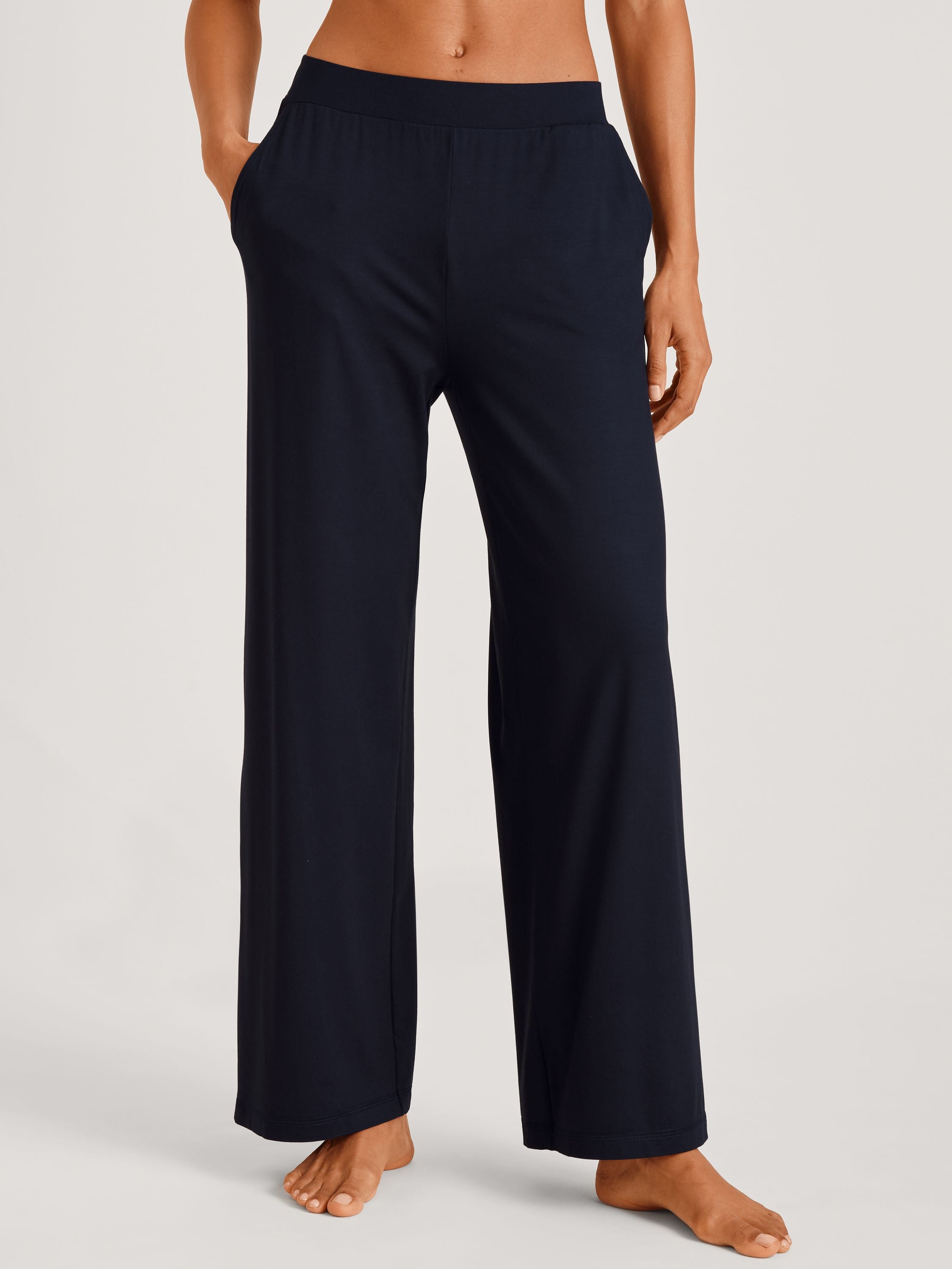 Pyjamahose Loose Fit - 339-dark lapis blue - Blau