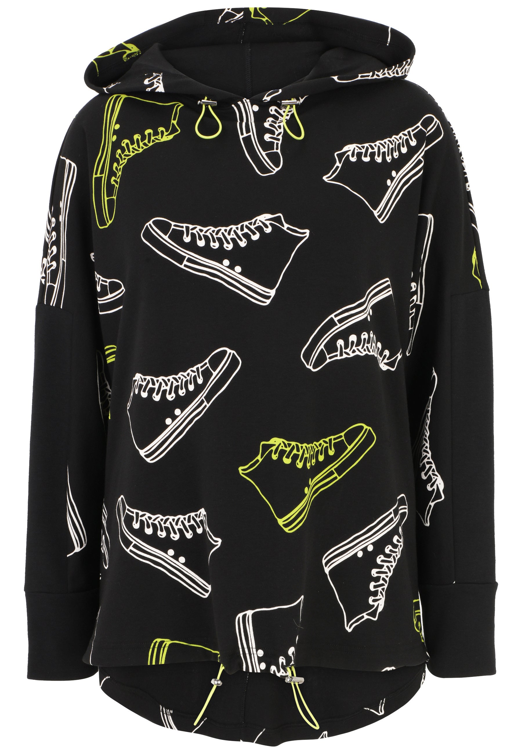 Sweatshirt mit Allover-Print - 70-Avocado - Schwarz