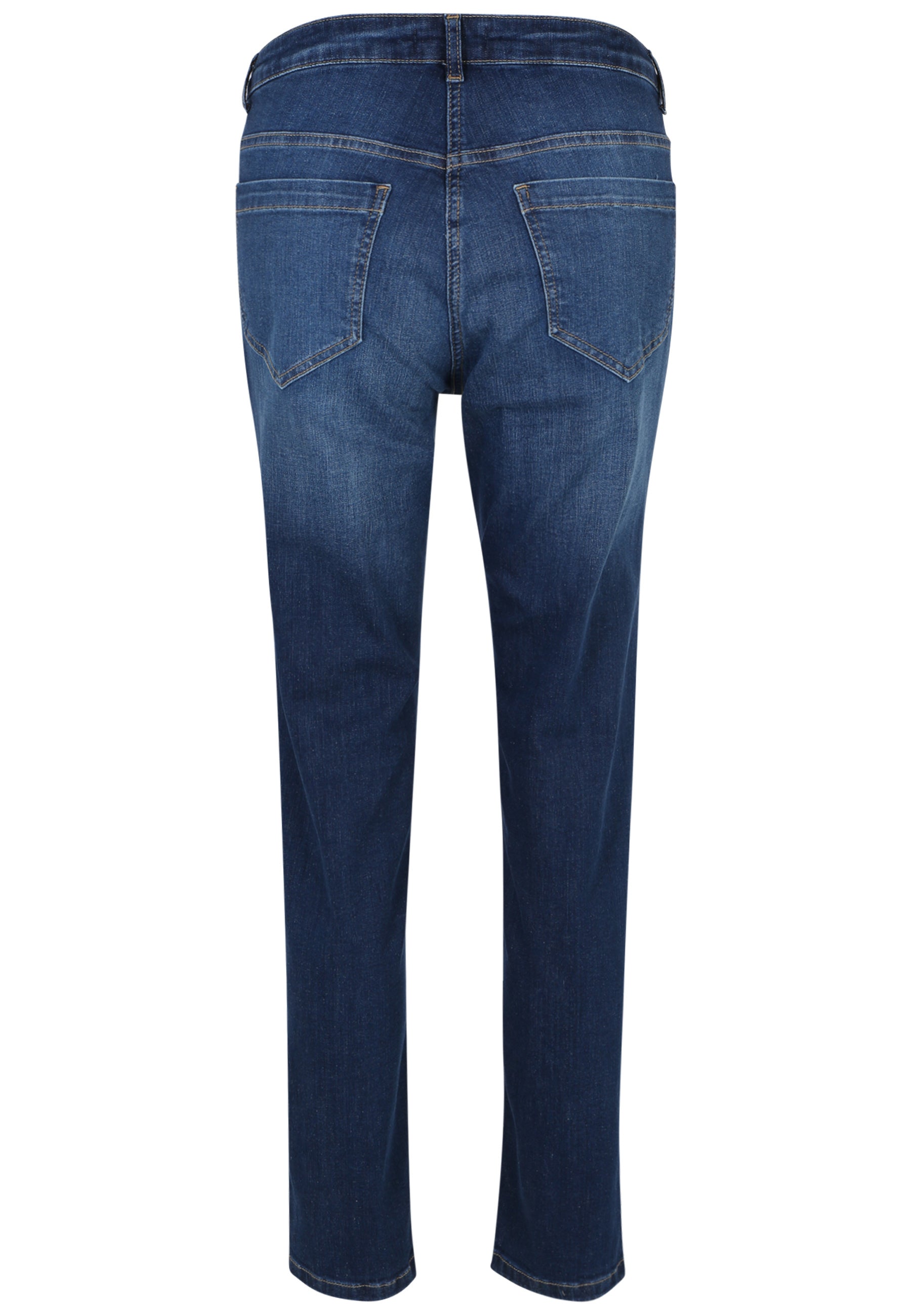 Jeans mit Strassdetails - 56-Jeansblau - Blau