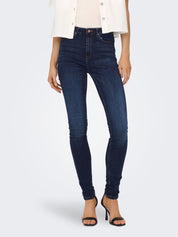 Jeans Skinny Fit - Dark Blue Denim - Blau