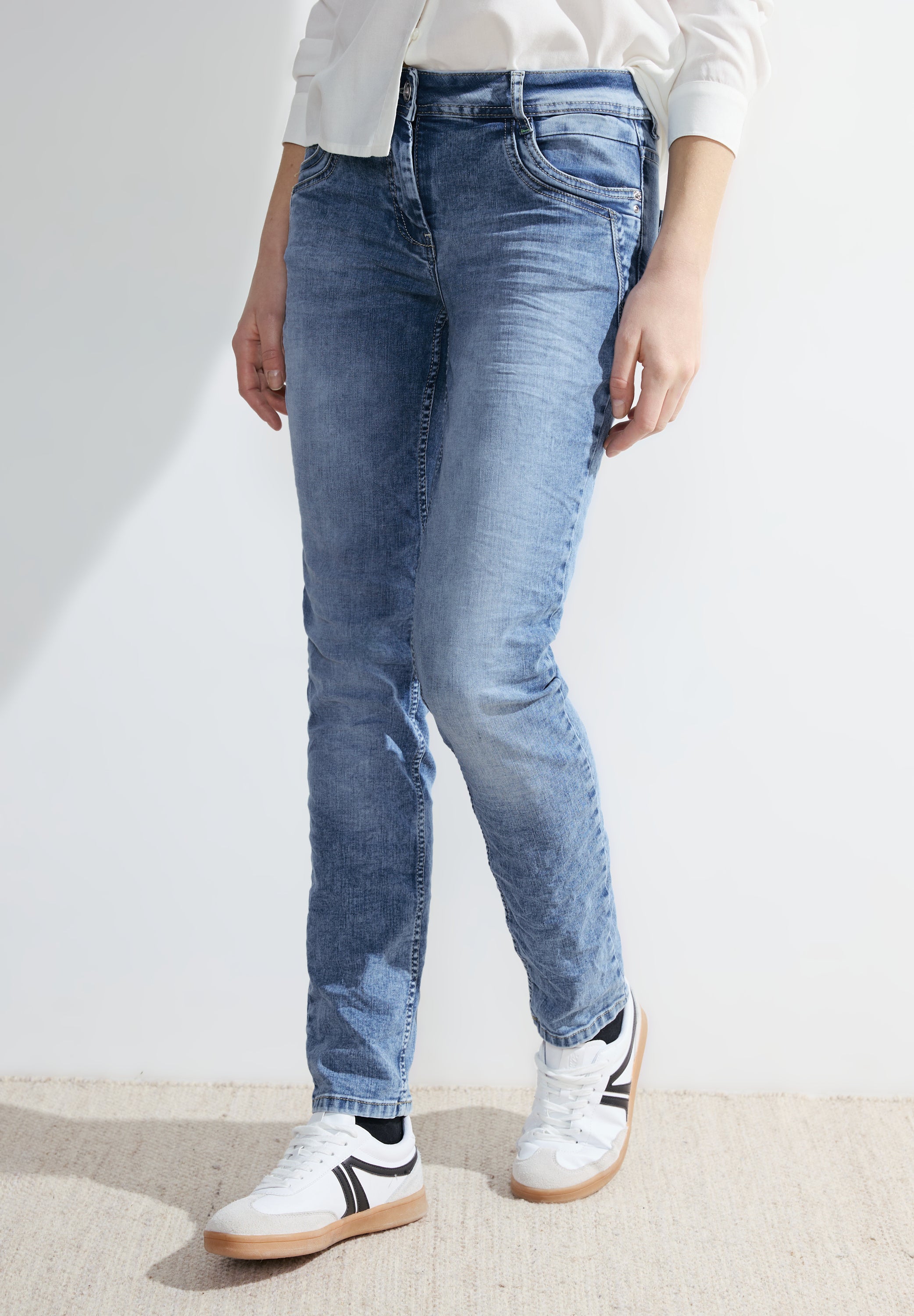 Casual Fit used Jeans - 10239 authentic used wash - Blau