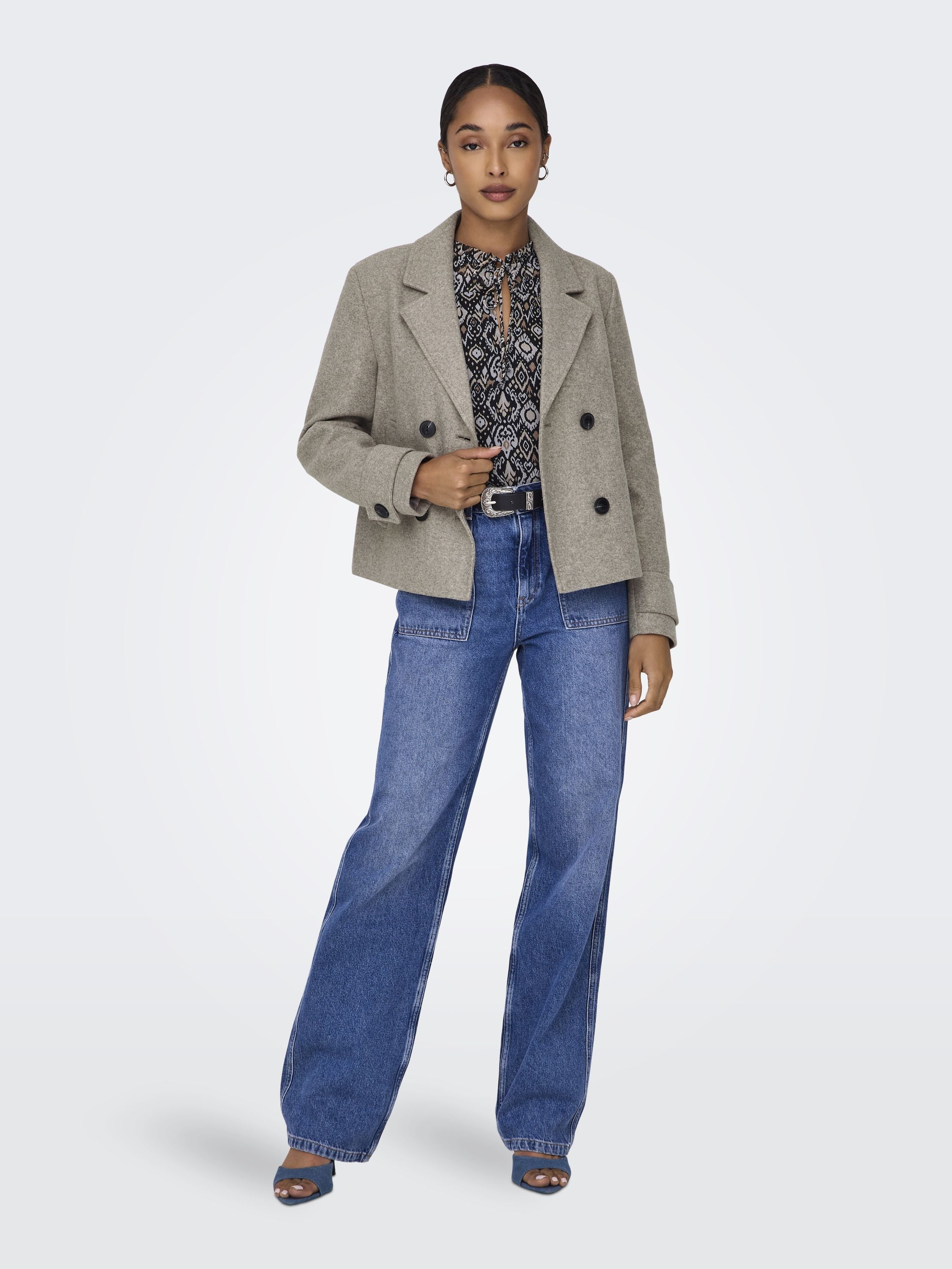 Blazerjacke FREJA - Mocha Meringue/MELANGE - Beige