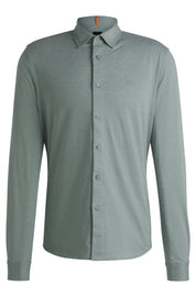 Hemd Slim Fit - 341-Open Green - Grün