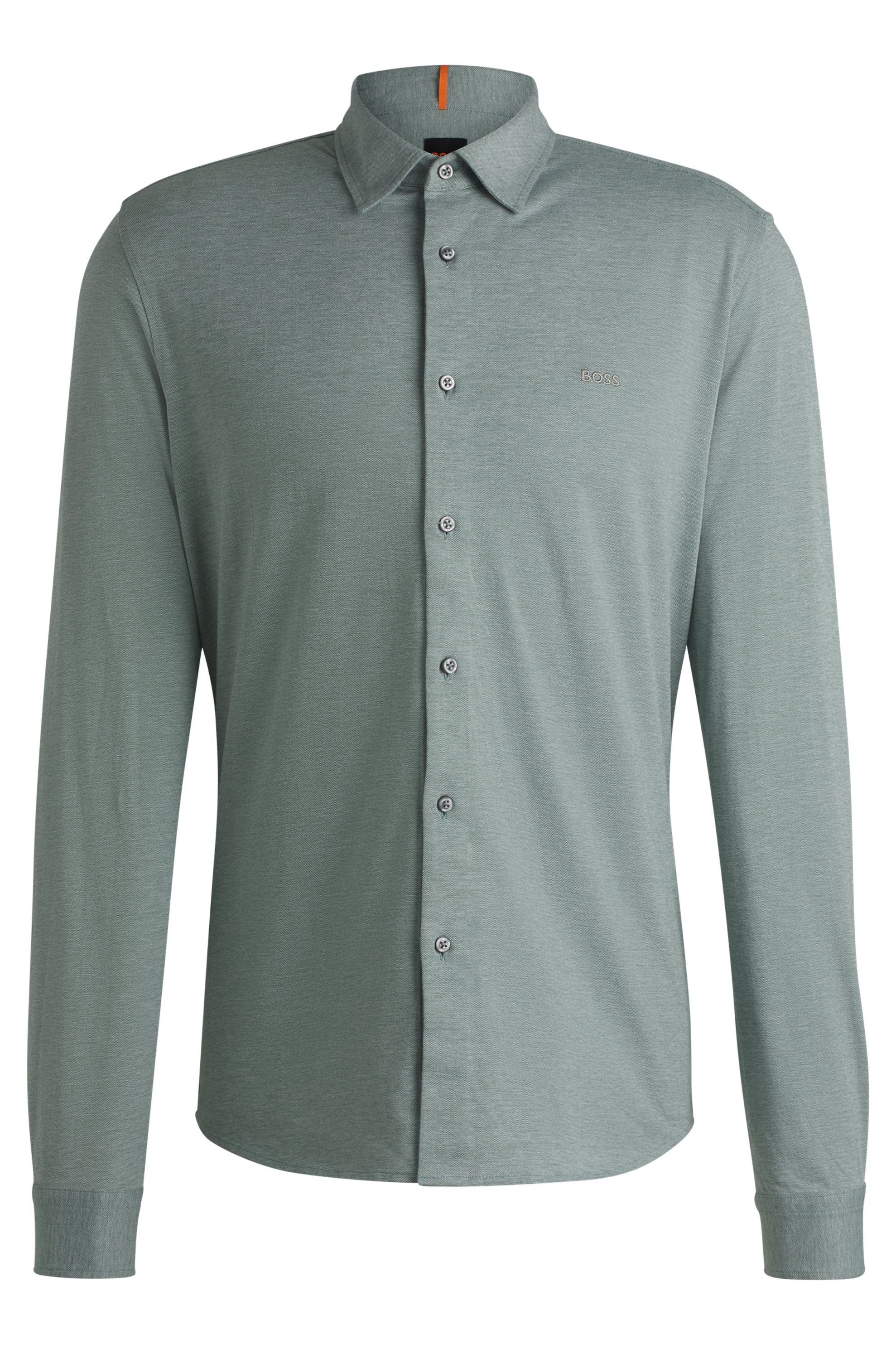 Hemd Slim Fit - 341-Open Green - Grün