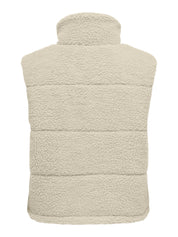 Weste Teddyfell Optik - Pumice Stone - Creme