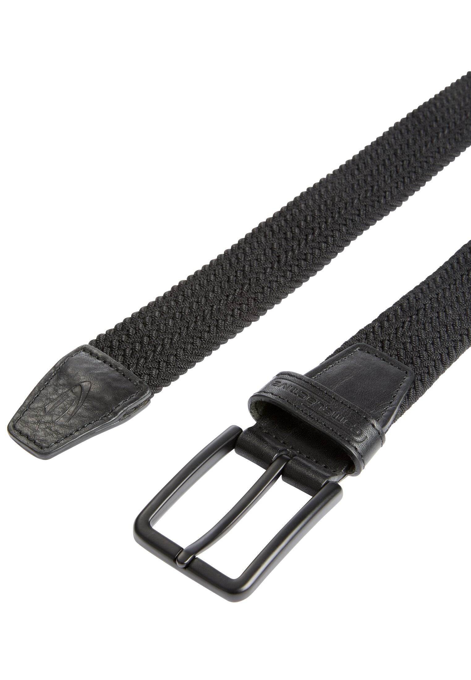 Elastischer Gürtel in Flechtoptik - 09-black - Schwarz