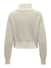 Strickpullover aus Baumwollmix - Pumice Stone - Creme