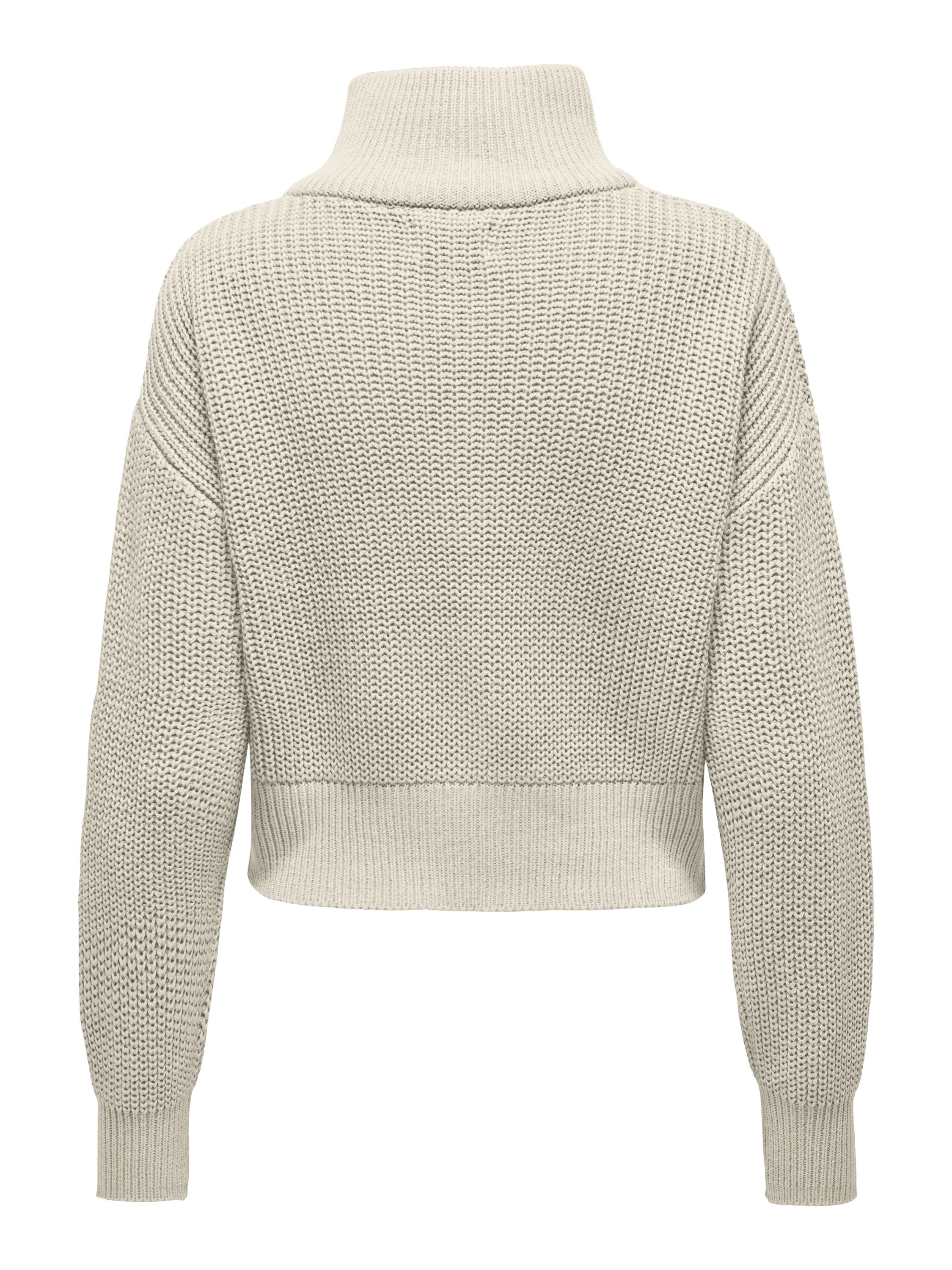 Strickpullover aus Baumwollmix - Pumice Stone - Creme