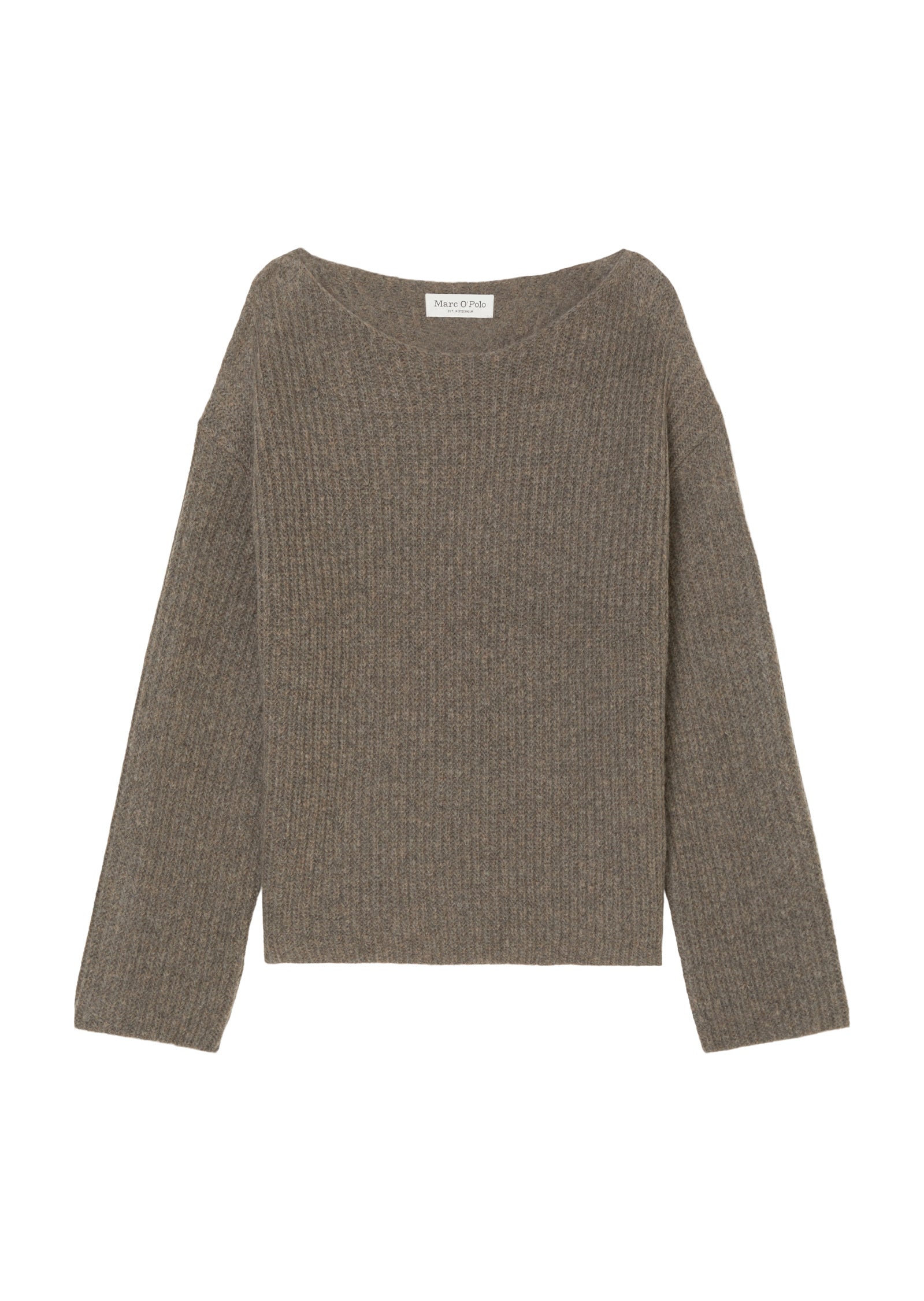 Oversized Strickpullover - 781-shaded brown melange - Braun