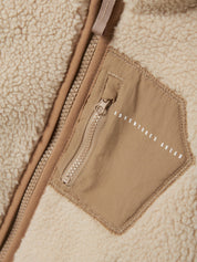 Teddyjacke - Moonbeam/CHEST POCKET SAVANNAH - Beige