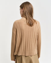 Strickpullover aus Wollmix - 269-CARAMEL BEIGE - Beige