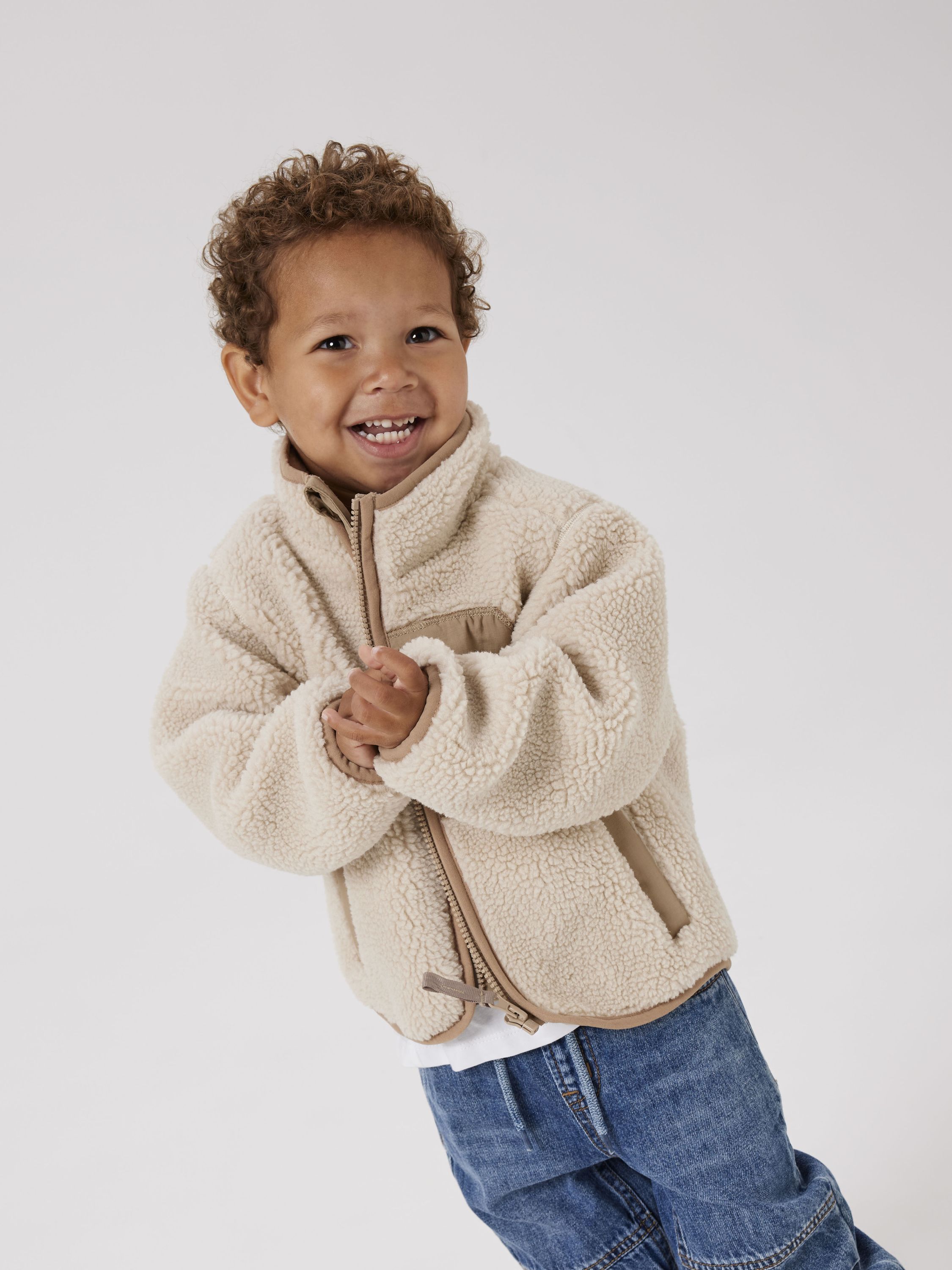 Teddyjacke - Moonbeam/CHEST POCKET SAVANNAH - Beige