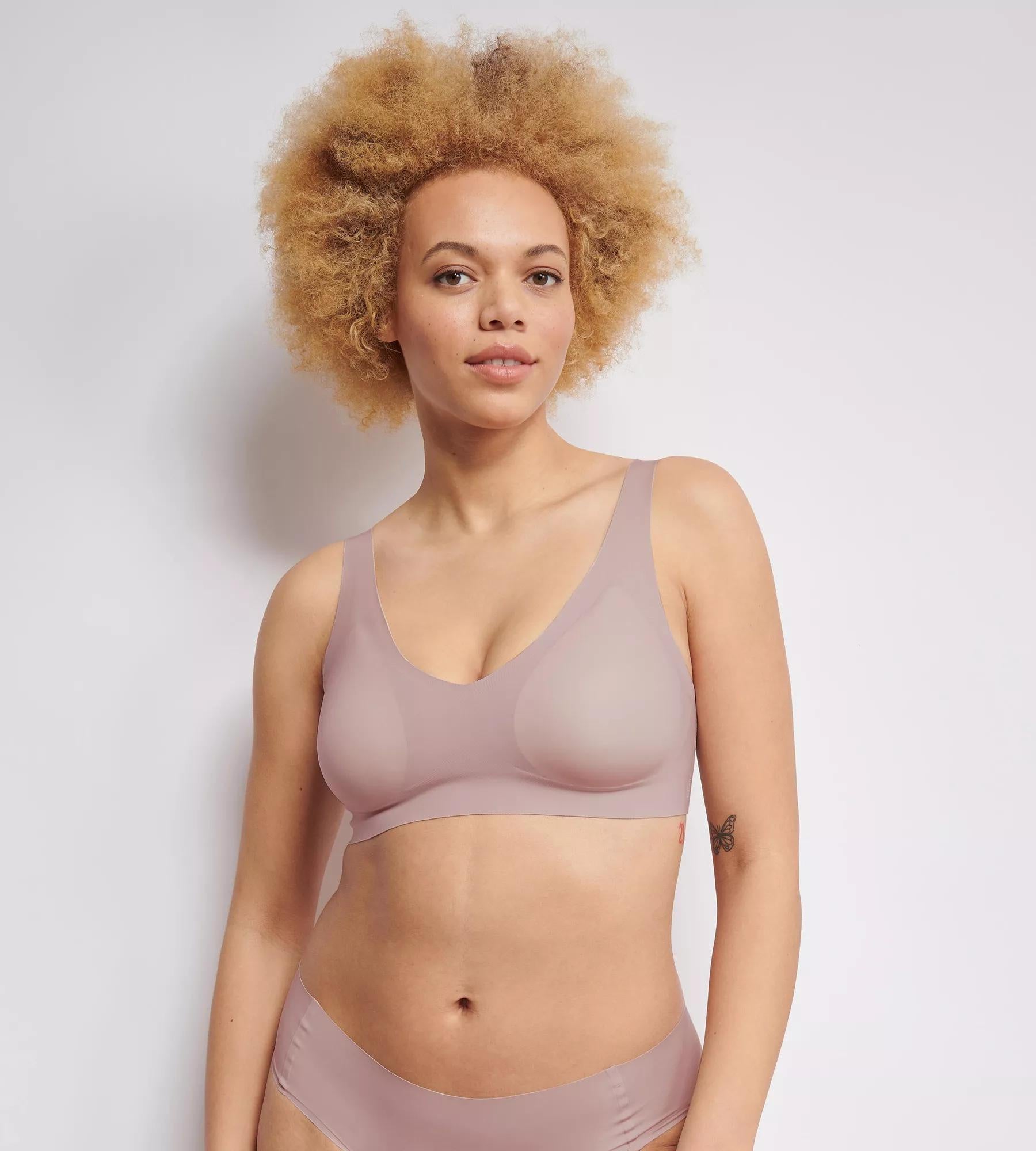 Bralette mit V-Auschnitt - 3649 PEROLA - Rosa