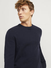 Strickpullover aus Wolle - Night Sky - Blau