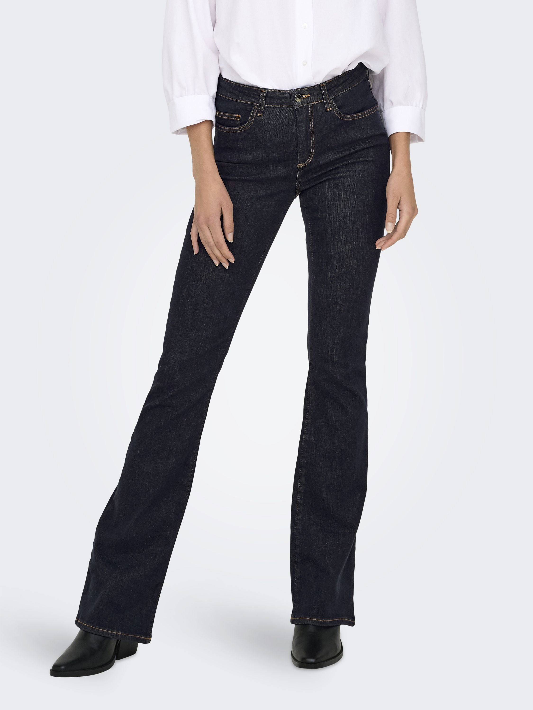 Jeans Flared ONLYBLUSH - Dark Blue Denim - Blau
