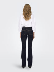 Jeans Flared ONLYBLUSH - Dark Blue Denim - Blau