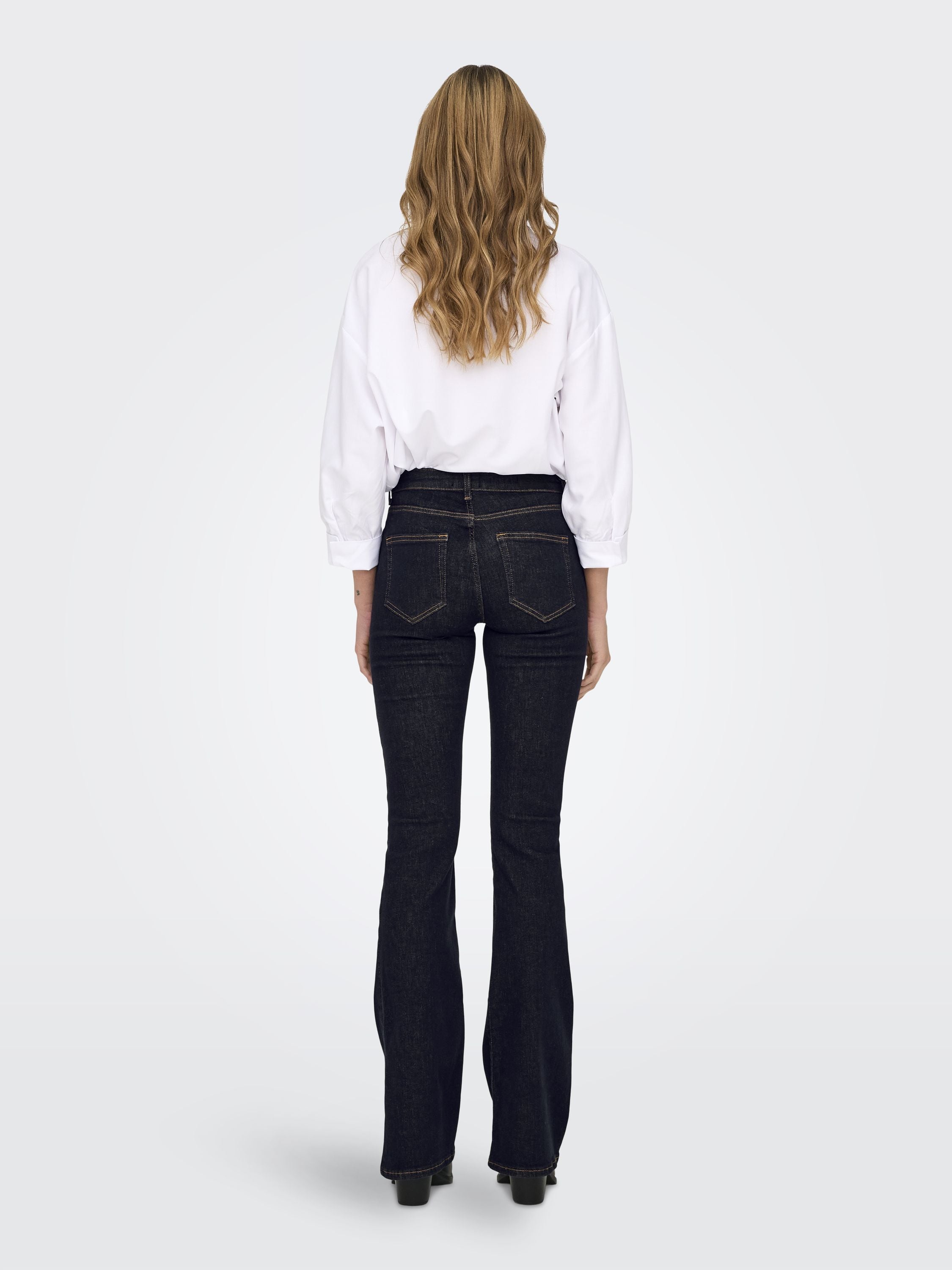 Jeans Flared ONLYBLUSH - Dark Blue Denim - Blau