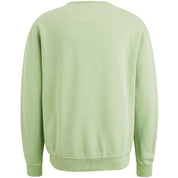 Sweatshirt mit Stick-Applikation - 6258-Quiet Green - Grün