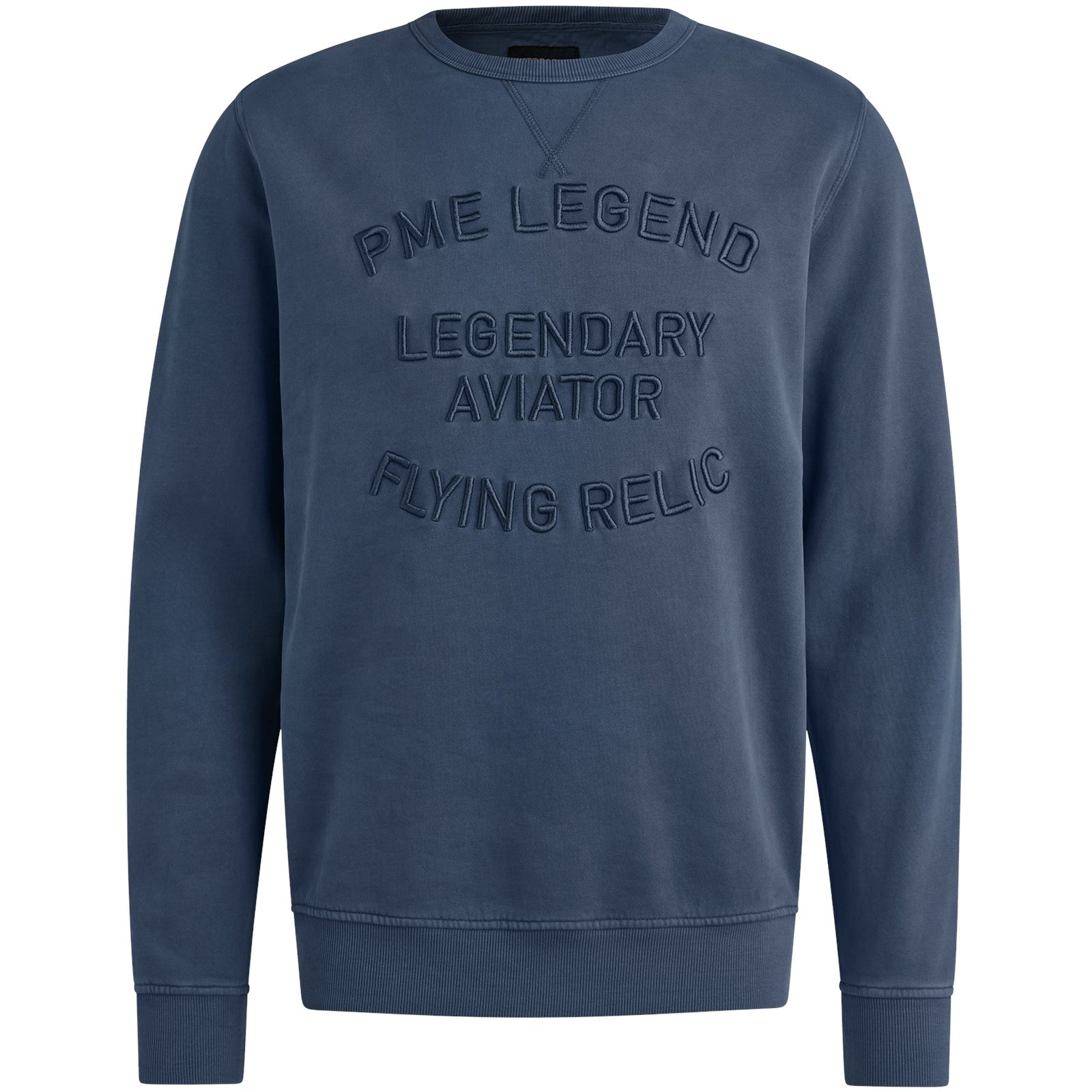 Sweatshirt mit Stick-Applikation - 5054-True Navy - Blau