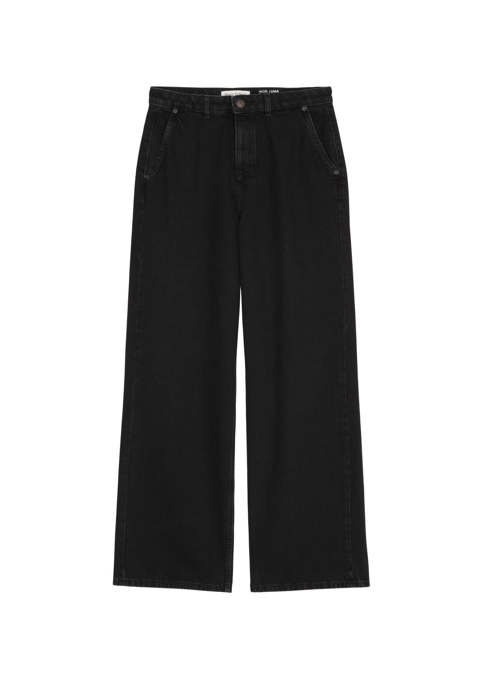 Jeans Wide Leg - 009-Black black wash - Schwarz